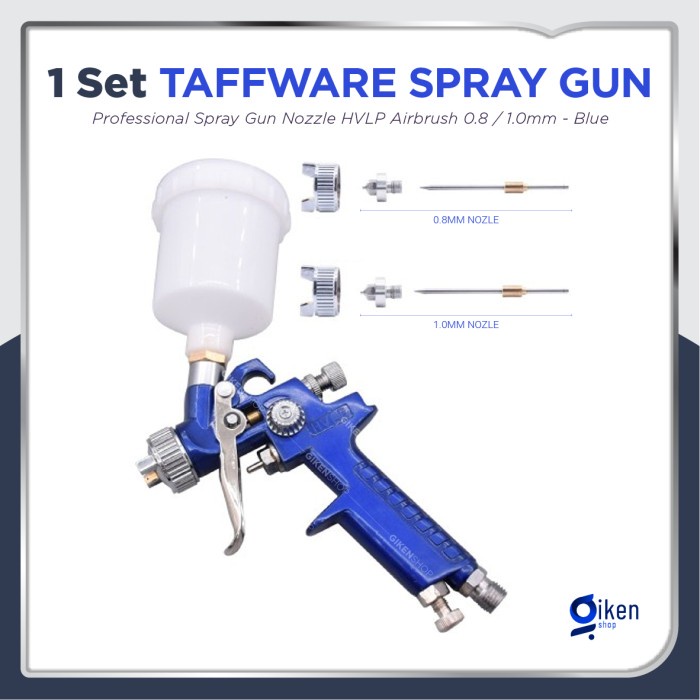 Spray Gun HVLP Nozzle 0.8 1.0mm Paint Airbrush not Auarita Meiji