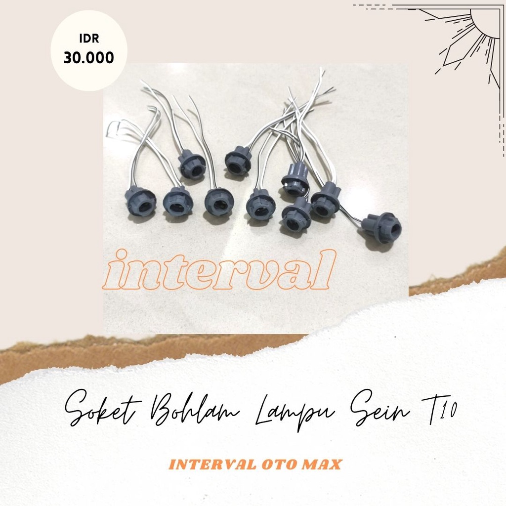 Soket Bohlam Lampu T10 Socket Bohlam Lampu Sein Sen Motor Mobil