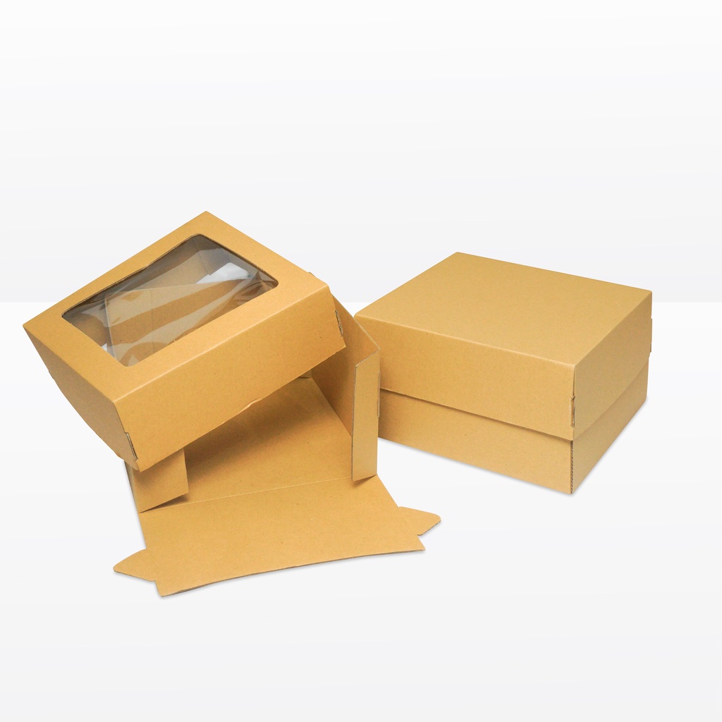 

Box 24x24x14 cm (Cinnamon 3 Top/Bot) Tart/Puding/Kardus/Karton/Paking/kardusbox/Hampers