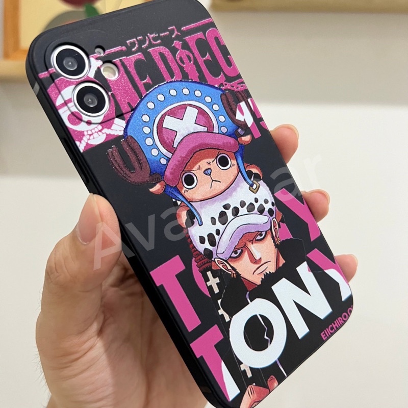 Case One Piece Trafalgar Law Chopper TPU Softcase iPhone 6g 7 8+ X XR XS 11 12 13 Mini 14 Plus Pro Max