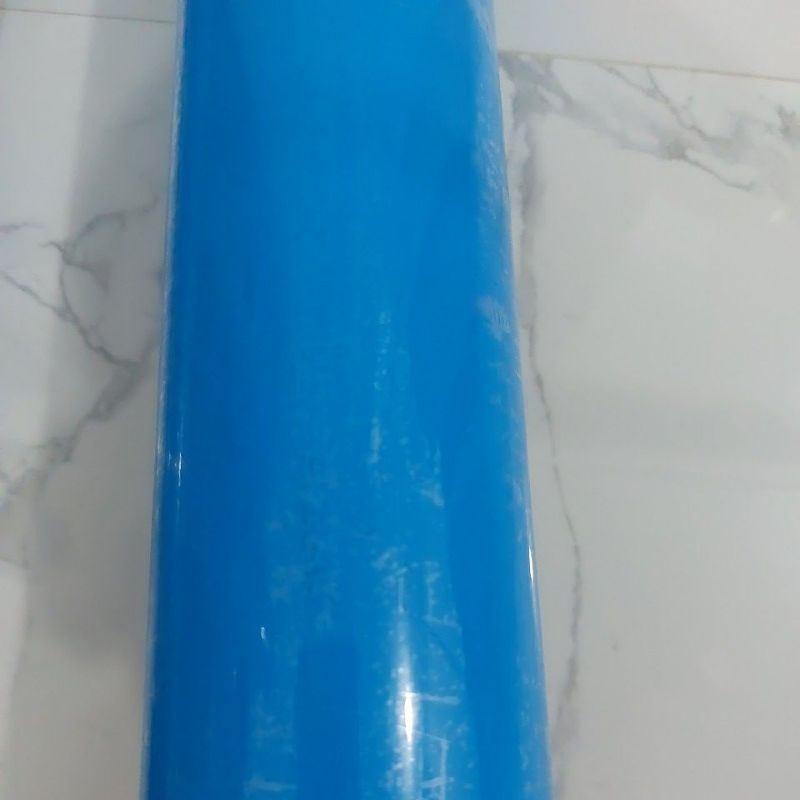 skotlet biru sedang glosy per roll