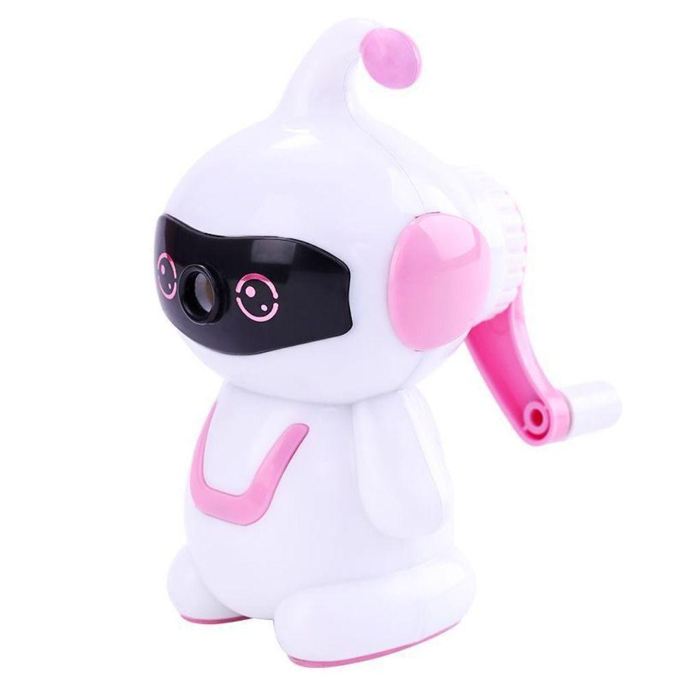 Top Pencil Sharpener Hadiah Kantor Hadiah Siswa Berbentuk Robot Tangan-Engkol Alat Mekanik