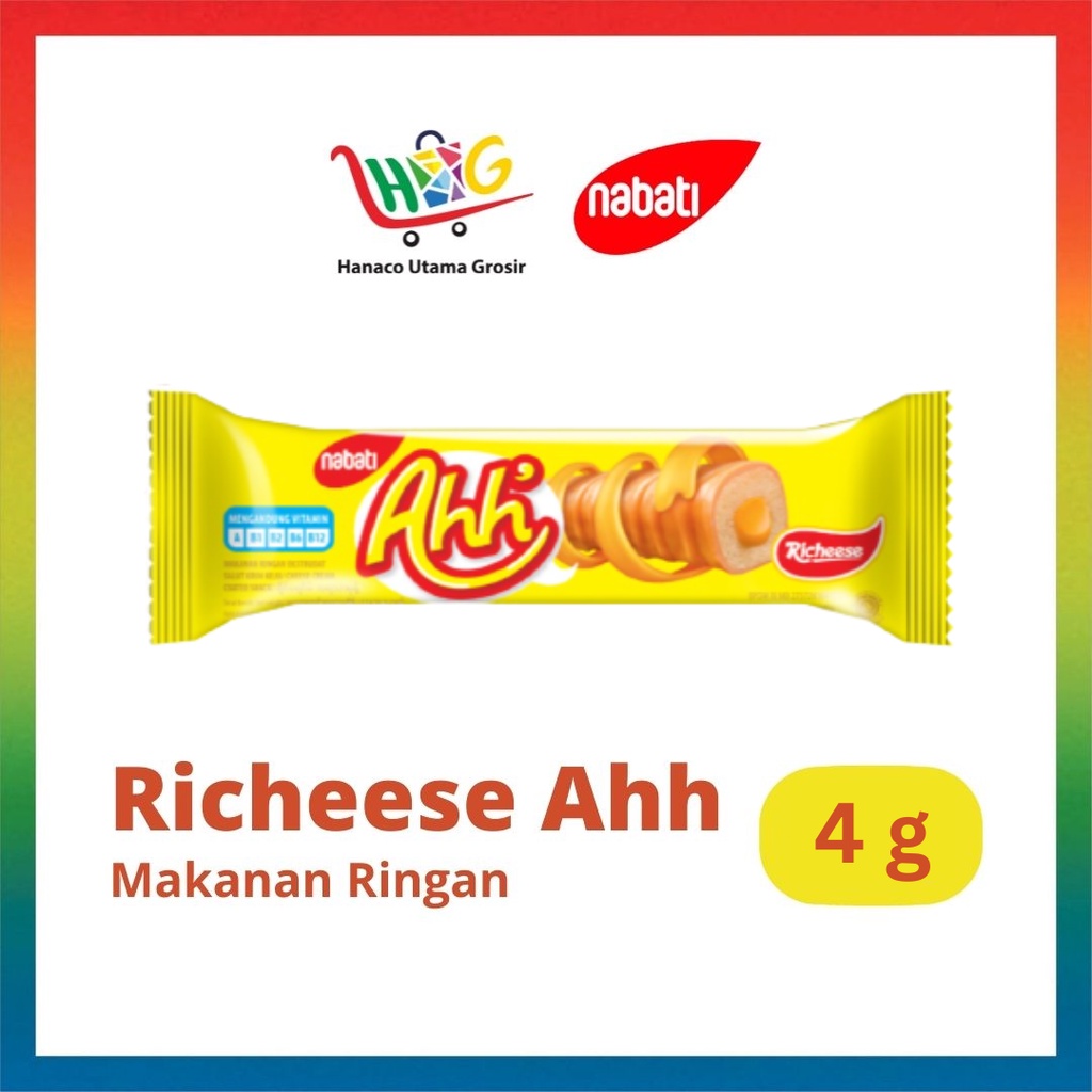 Nabati Richeese Ahh Cheese Keju / Cokelat 4g [ 1PCS ]