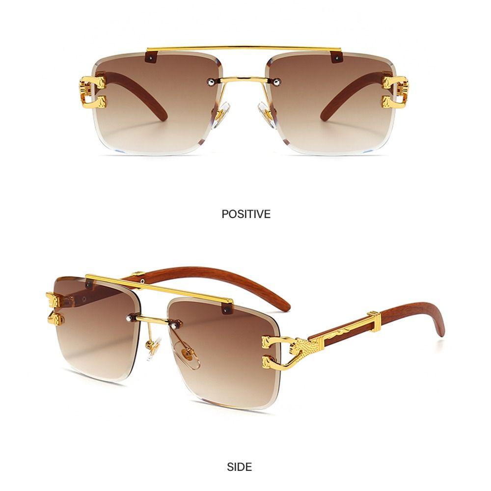 Pineapple Cheetah Head Sunglasses New UV400 Kacamata Pria &amp; Wanita