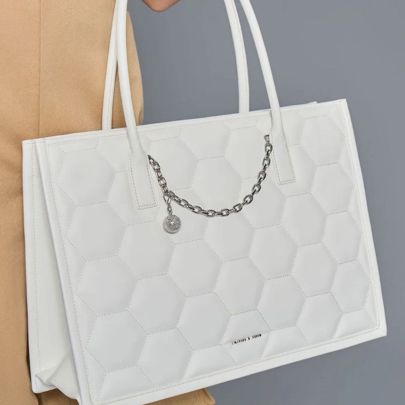 10.10 SALE | CK Graffiti Print Tote Bag / CK Geometric Quilted Tote Bag