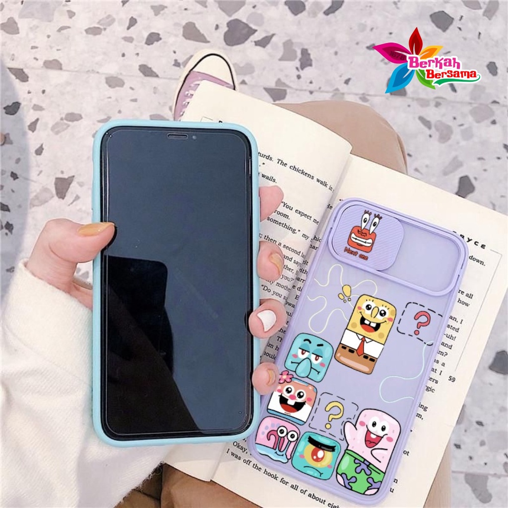 SS120 SOFTCASE SLIDE SPONGEBOB REALME C1 C2 5 5I C3 6 6 PRO 7 8 C11 C12 C25 NARZO 20 50A 50I 50A PRIME  C15  C17 7I C20 C11 2021 C21 C21Y C25Y BB7395