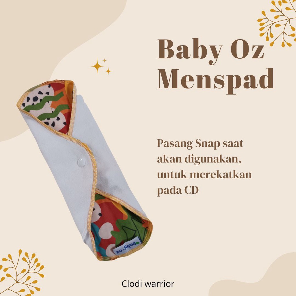 BABY OZ - Menspad Polos | Pembalut wanita cuci ulang | Pembalut Kain sehat