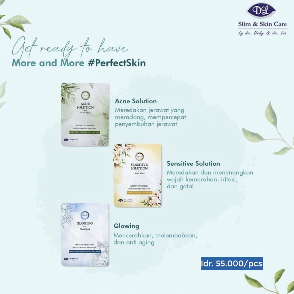 DL Slim & Skin Care Glowing Sheet Mask