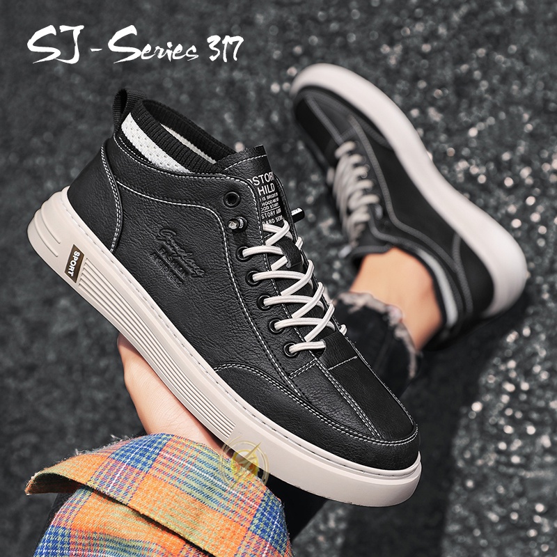 [OOS] Sepatu Sneakers Pria Casual Model Unik Cakep Buat Nongkrong Kualitas Import Premium -317