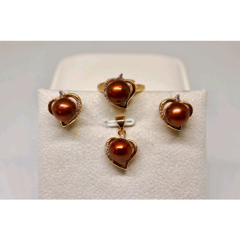 PROMO BERSERTIFIKAT SET LENGKAP KALUNG MUTIARA LAUT ASLI IKAT MUTIARA LAUT ASLI