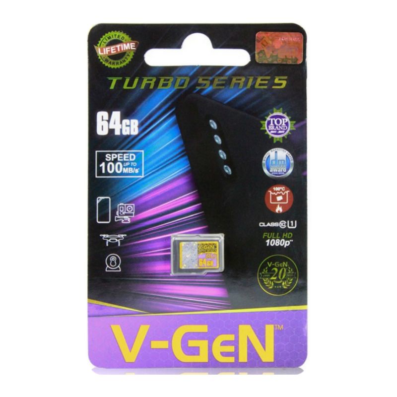 Micro SD VGEN 64 GB Class10 Memory Card