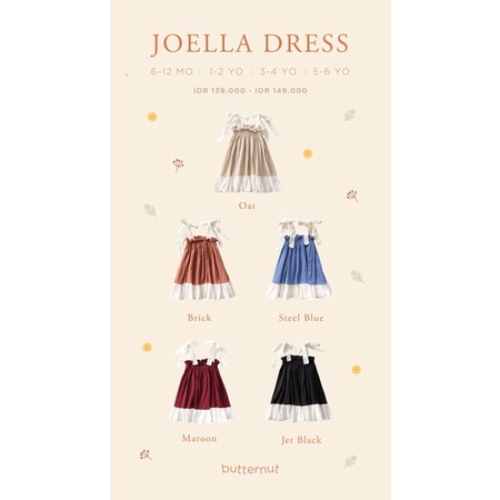 BUTTERNUT - JOELLA DRESS | Dress Anak Perempuan