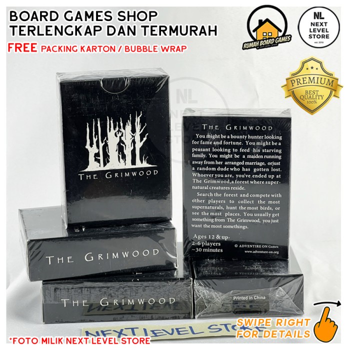 The Grimwood : A Slightly Strategic, Highly Chaotic Card Game Board