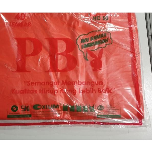 

SALE! KANTONG PLASTIK KRESEK JUMBO RAMAH LINGKUNGAN UKURAN 50 MERAH