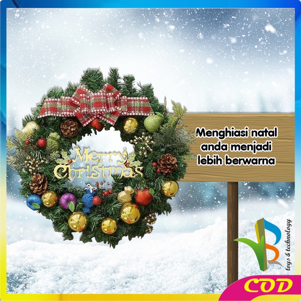 RB-C694 Hiasan Natal Paket Dekorasi Pohon Natal Aksesoris Bola Natal / Gantungan Bola Hiasan Pohon Cemara Set / Christmas Decoration