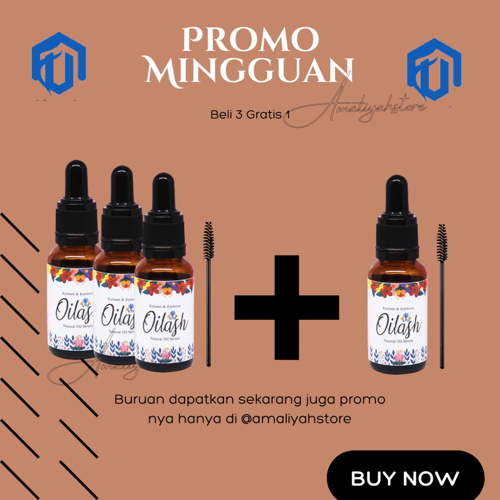 Oilash Serum Bulu Mata Ori Alat Gel Pelentik Penebal Pelebat Pemanjang Alis Mata Pria &amp; Wanita 10 Ml Ampuh Permanen Original Bpom