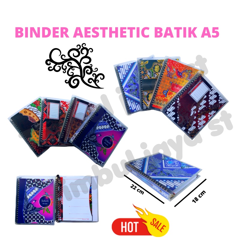 

Binder note kecil A5 batik Binder aesthetic batik A5