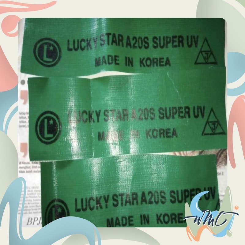 TERPAL PLASTIK HIJAU SUPER ANTIBOCOR A20 UKURAN 4 x 6 M