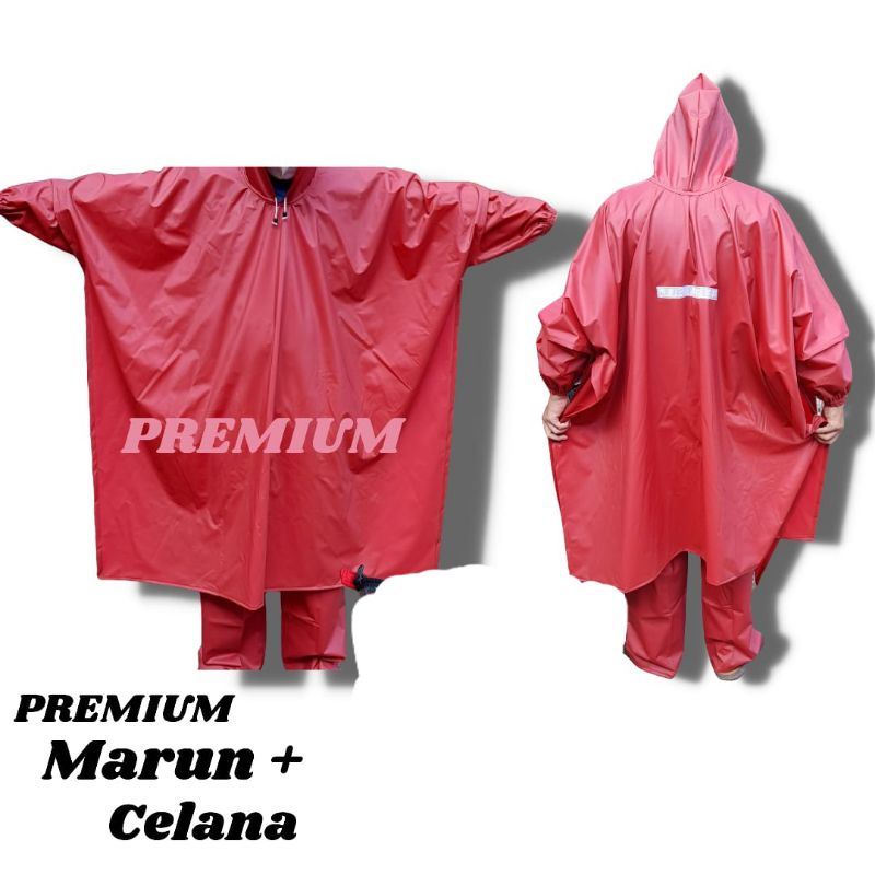 JAS HUJAN PONCO KELELAWAR LENGAN CELANA TERBAIK