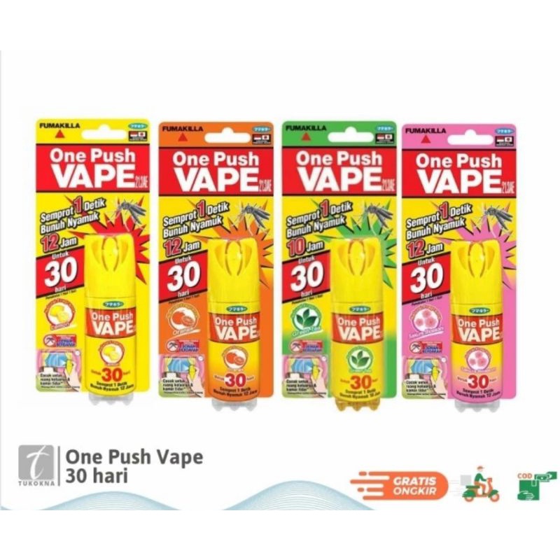 One Push Vape 30Hari - Bebas Nyamuk 12 Jam