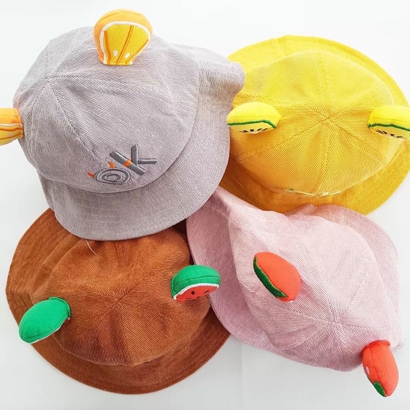 Topi Bucket Anak 1-3 tahun Import Buah