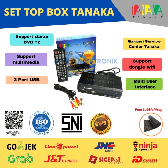 Set Top Box T2 Tanaka New Edition Digital TV STB Super Murah