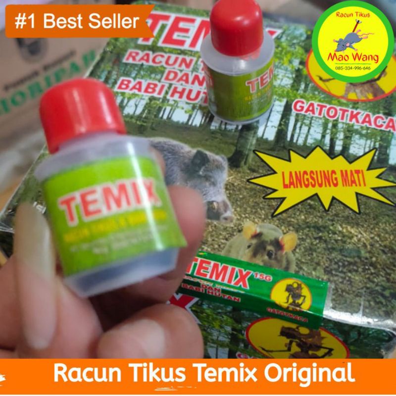 Racun Tikus TEMIX 15 G Racun Tikus Langsung Mati/Racun Babi Hutan Temix Asli