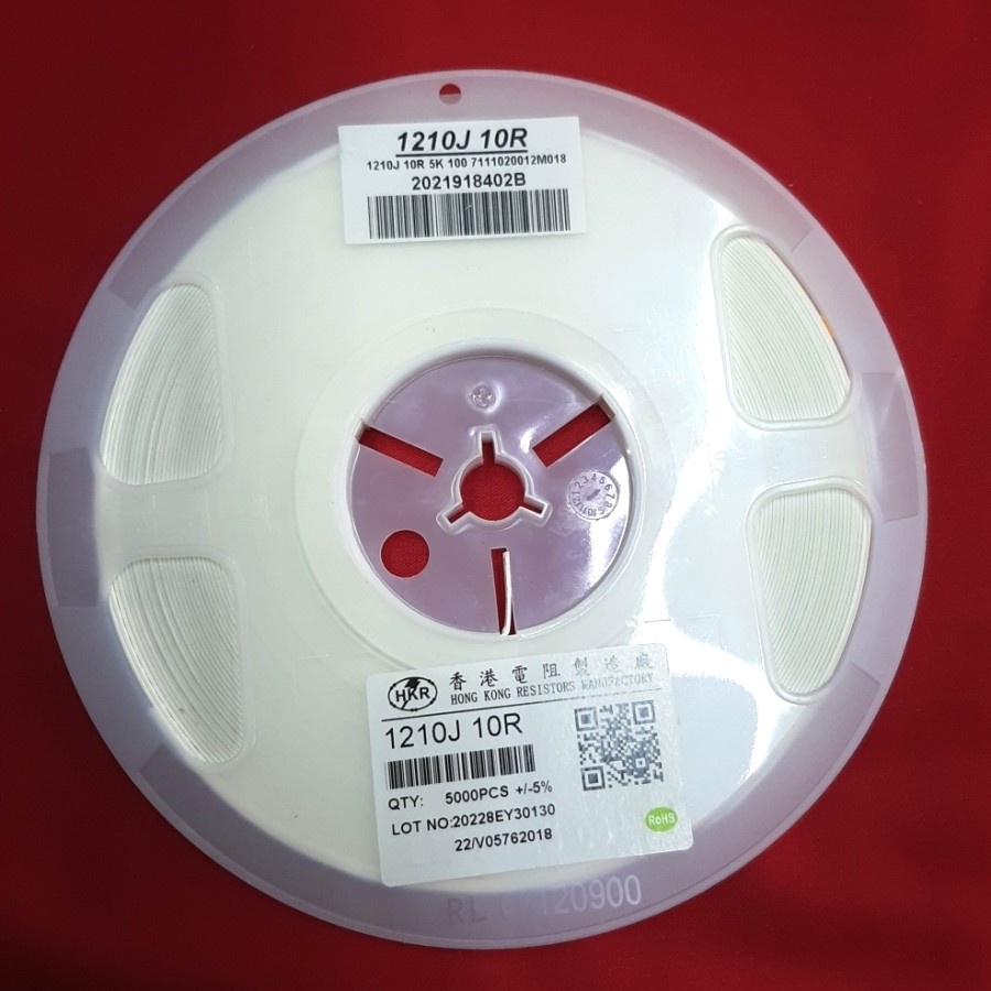 ( 100 biji ) R Resistor SMD 1210J 10R Resistor