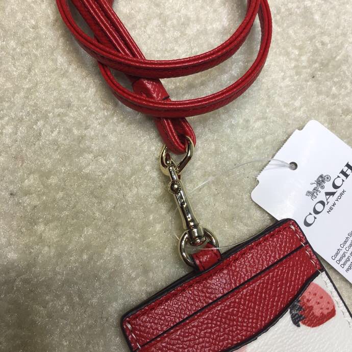 （Shopee live）23679 COACH lanyard/ Kartu kerja/pemegang kartu id /DIY klasik /original/name tag holder   108-CHW623679  gongzhuopai