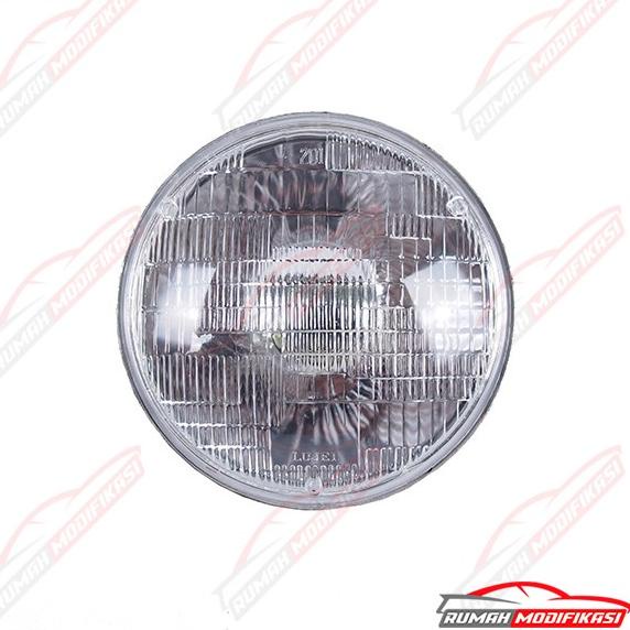 Head Lamp - Universal Bulat 5.7 Inch - H4 - Glass - Made In Taiwan