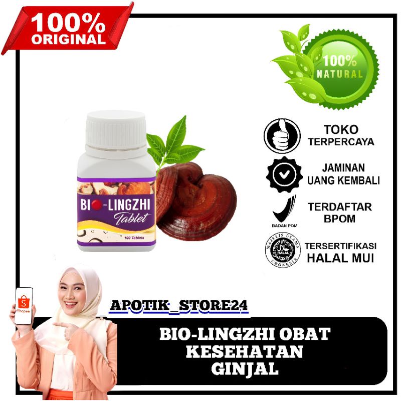 BIO LINGZHI Bio Lingzhi Tablet Original Mencegah Dan Mengobati Gagal Ginjal - Kencing Manis -