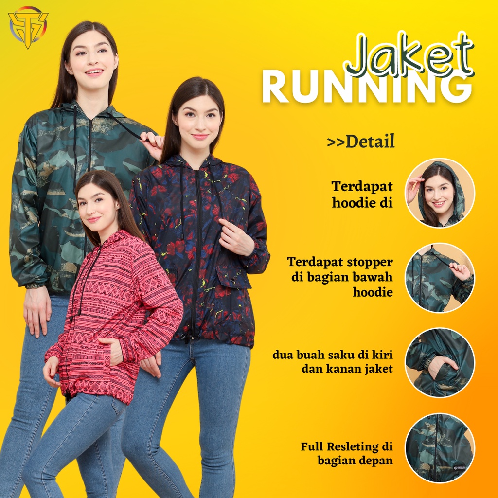 JAKET RUNNING TWINS19 Jaket Parasut Olahraga Sauna Suit Jogging Lari Bersepeda Gym Fitnes Senam Pria/Wanita