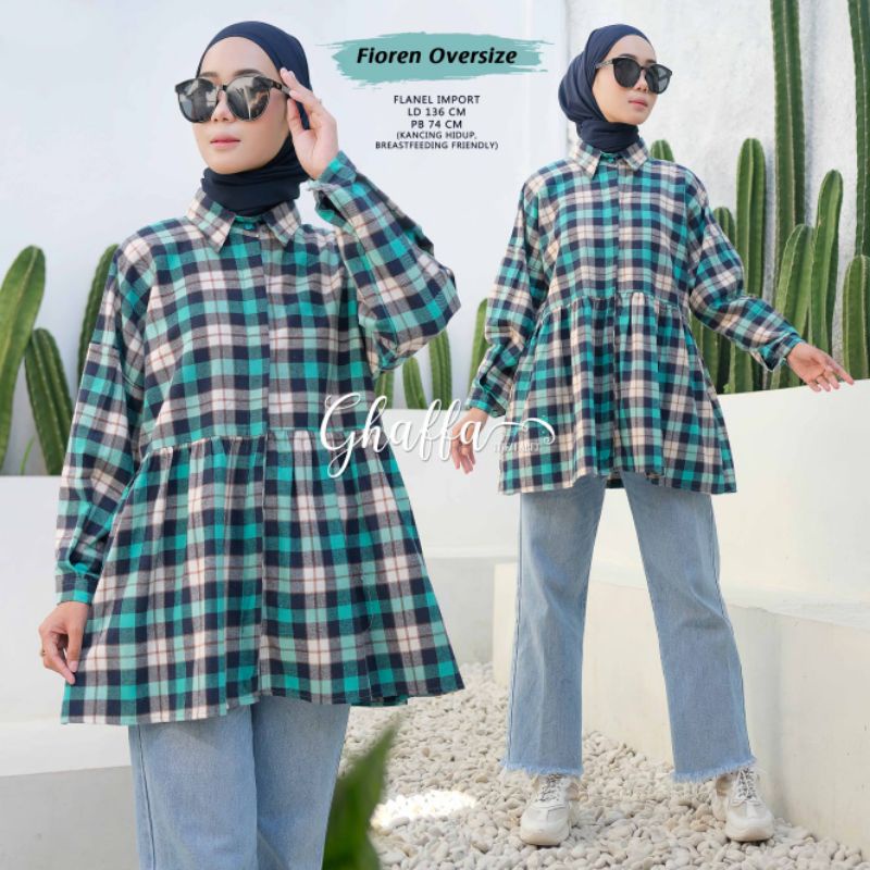 fioren oversize ori berlabel GHAFFA/TULUS mengguanakan bahan  flanel import jenis kain yang super ad
