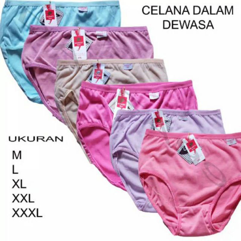 (3PCS) CD CELANA DALAM ESSE/SUHA/CELANA DALAM PEREMPUAN/CD M/L/XL/XXL