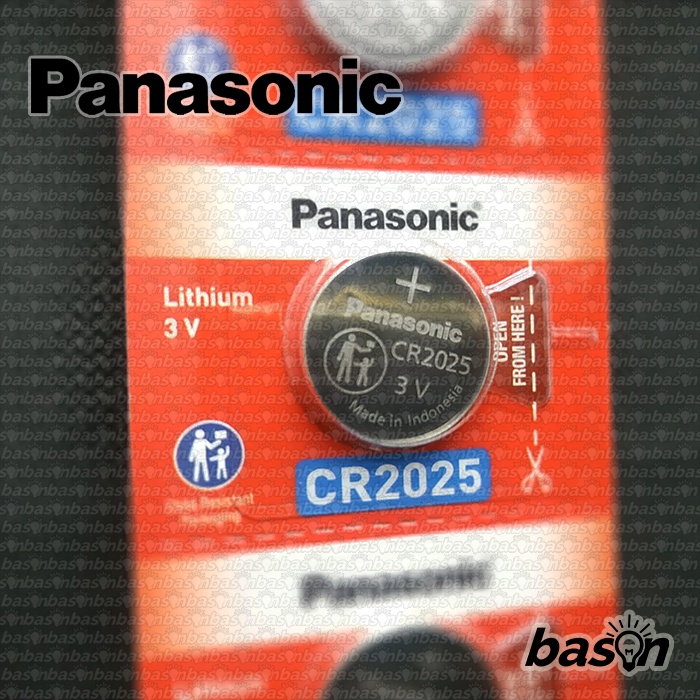 Baterai Panasonic CR2025 - Lithium Battery - Baterai Kancing isi 5 pcs