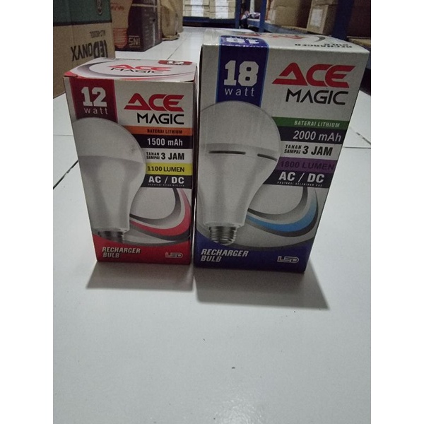 Ace Led Bulb Emergency Ac Dc. Led magic murah bagus