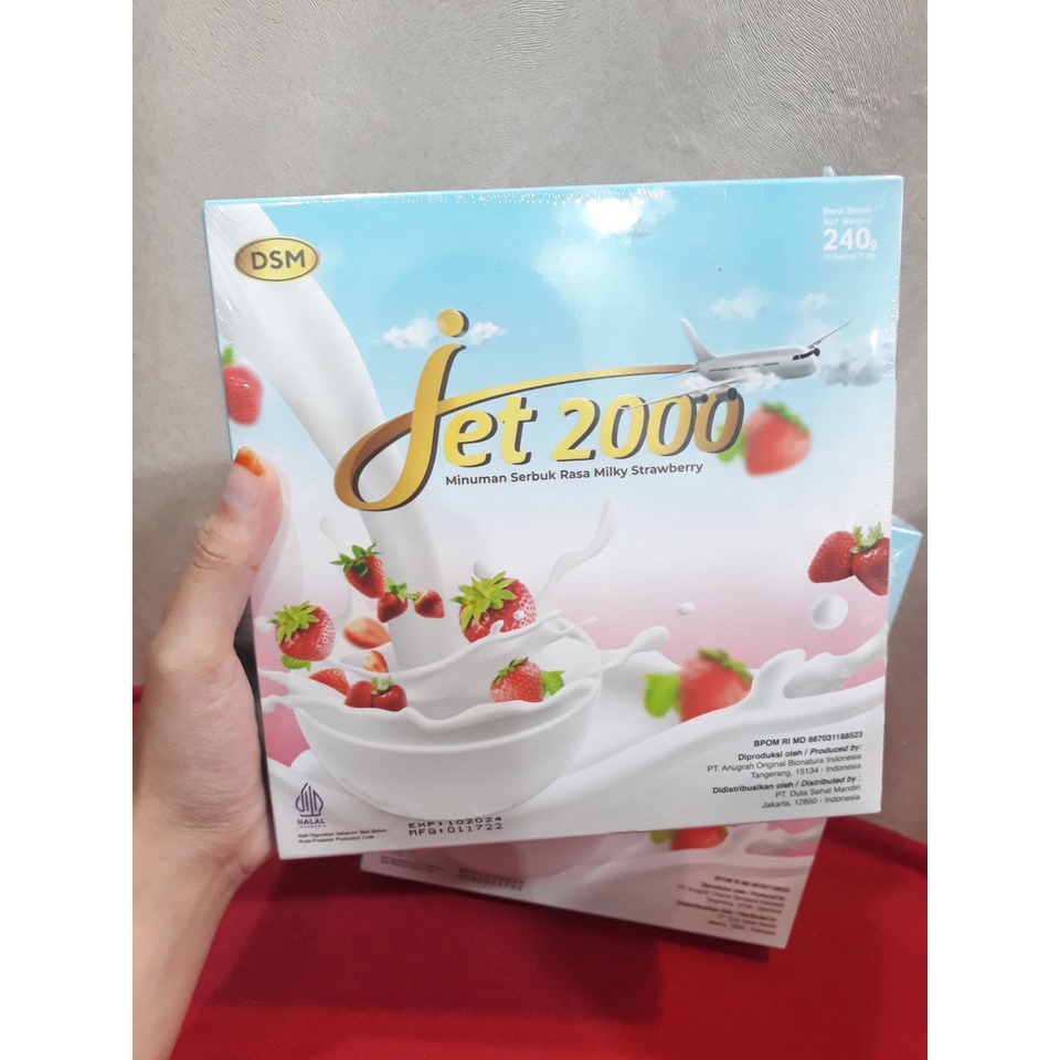 

Minuman Kolagen JET 2000 Original Rasa Milky Strawberry