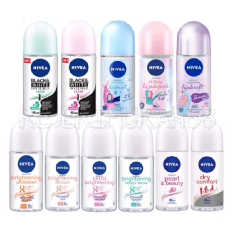 Nivea women deodorant roll on 50ml l 25ml