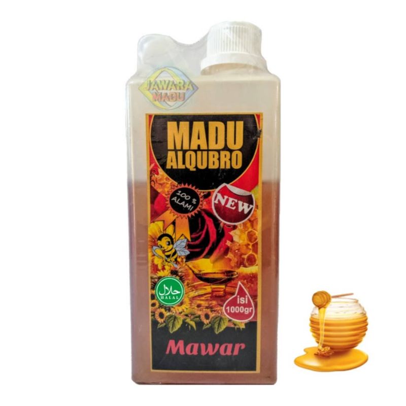

Madu Asli Al Qubro Mawar 1 kg - Madu Murni Nektar Bunga Mawar Al qubro 1 Kg Premium Quality
