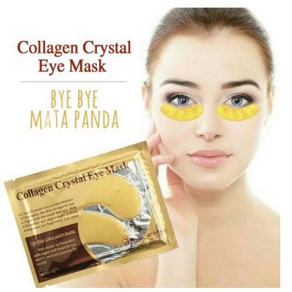 Masker Bawah Kantong Mata COLLAGEN CRYSTAL GOLD EYE BAG / MASK EYEMASK Kantong Black Panda Anti Aging Wrinkle Emas [MF]