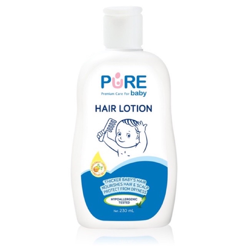 PUREBB PURE BB Baby Hair Lotion Losion Rambut Bayi PureBaby 80 ml &amp; 230 ml Murah Termurah Original Kid Kids