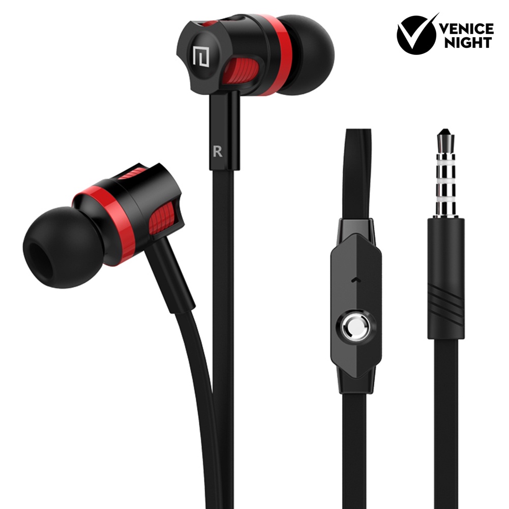 (VNEP) (Berkabel) Stereo In-Ear Earphone Headphone dengan Mikrofon Headset Gaming untuk Ponsel