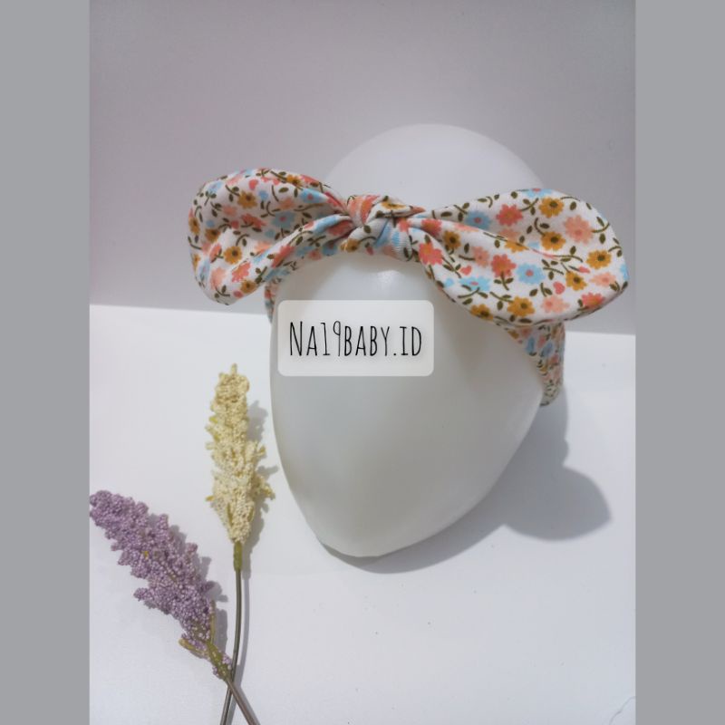 Bandana Baby Bunga Lucu 0-2 tahun/ Bando Anak Perempuan