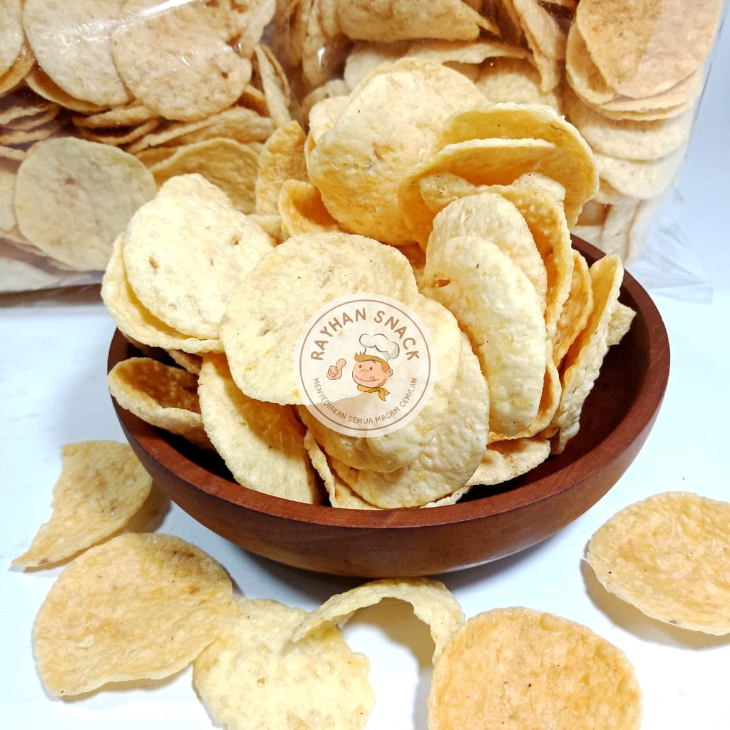 

Keripik Singkong Opak 500gr / Opak Singkong Asin Gurih Renyah Kiloan Murah