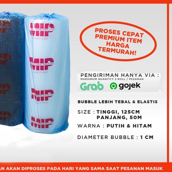 

BUBBLE WRAP MURAH ROLL 50 METER PUTIH BUBLE WRAP - DKM - MP ORANGE PUTIH