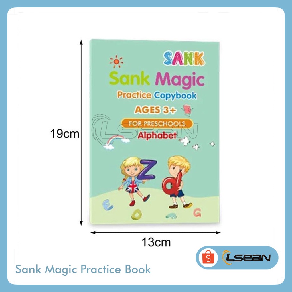 SANK Magic Practice Copybook | Buku Tulis Belajar Latihan Menulis Menggambar Anak