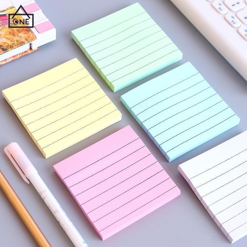 COD❤️Simplicity sticky note horizontal sticker notepad post maker stiker massage pesan book note-A.one