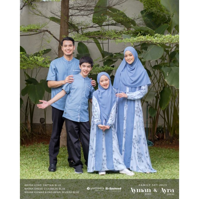 SARIMBIT YASMEERA TERBARU 2023 AYMAN AYRA CHASMERE BLUE