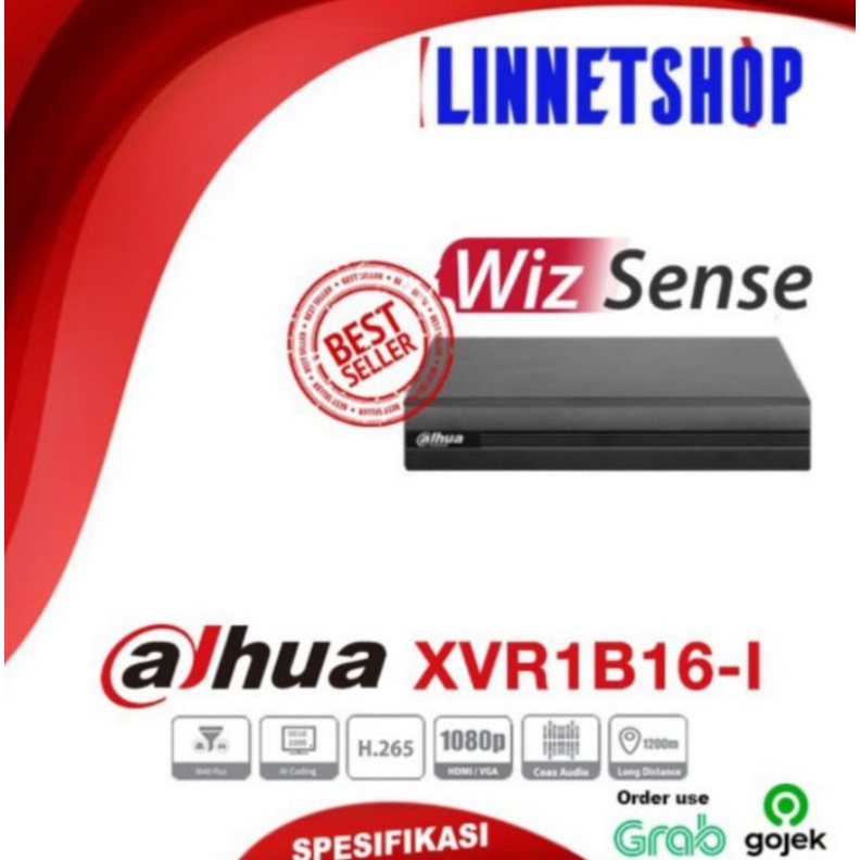 DVR 16 CHANNEL DAHUA 1080P XVR1B16 -1 COOPER PENTA -BRID HDCV1/AHD