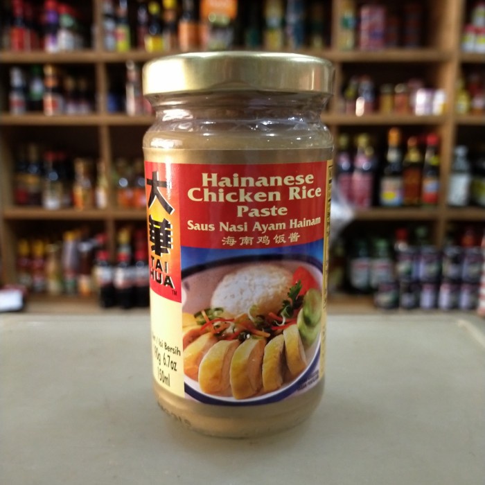 

TAI HUA HAINANESE CHICKEN RICE PASTE/ SAUS NASI AYAM HAINAM 150ML